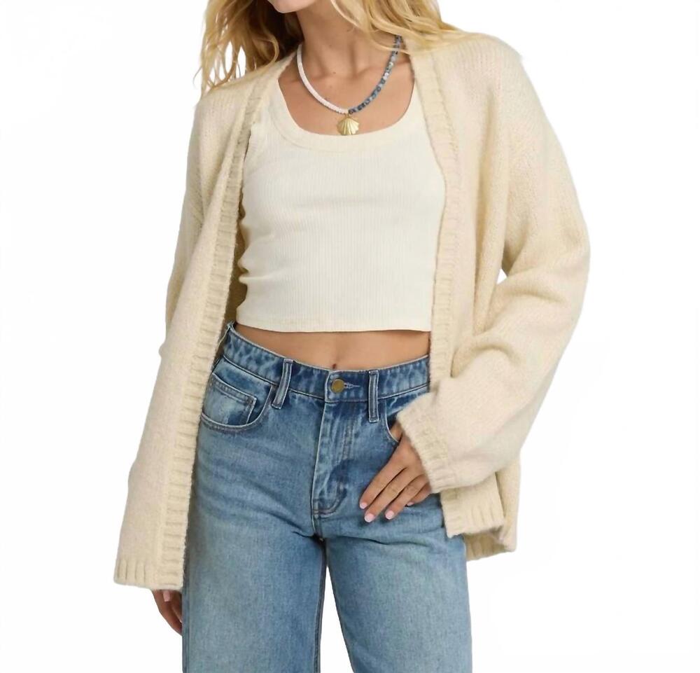 NEW BILLABONG soft sun cardigan in ivory